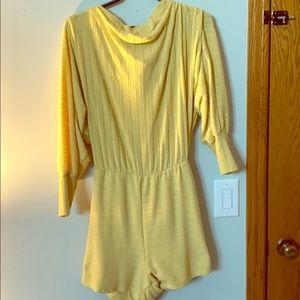 Fashion nova romper in yellow